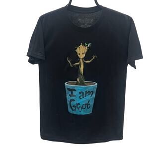 Marvel Guardians Of The Galaxy I Am Groot Baby In Flower Pot T-shirt ~ Adult XS